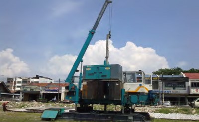Obra de construcción en Malasia