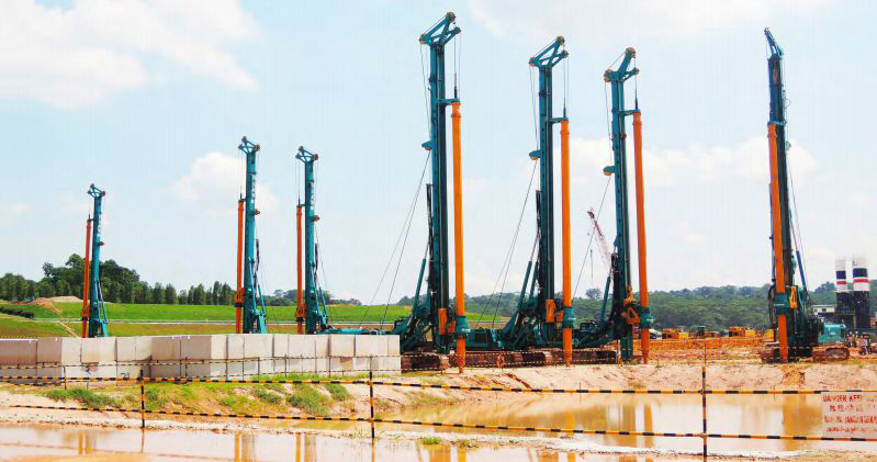 Construcción para el Proyecto T201 en Singapur en 2014